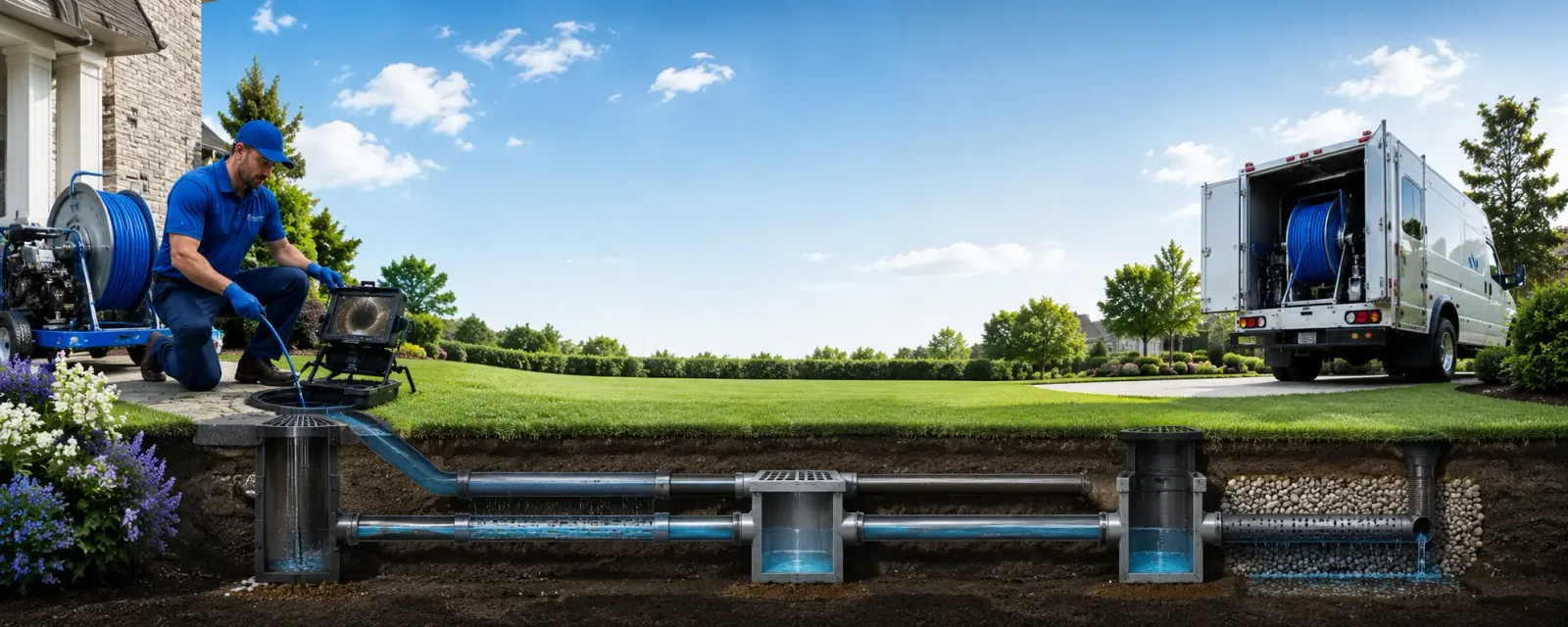 Outdoor drain cleaning information for Evergreen Park, IL